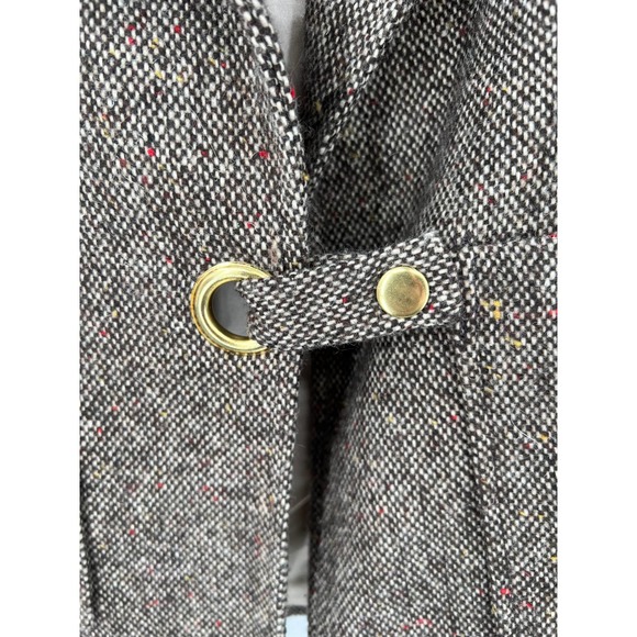 Topshop womens wool blend brown blazer with suede elbow patches size 6 - Picture 4 of 8